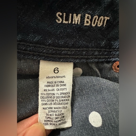 American Eagle Slim Boot Stretch Y2K Low-Rise Jeans Women’s Size 6 Blue Denim - Picture 6 of 9